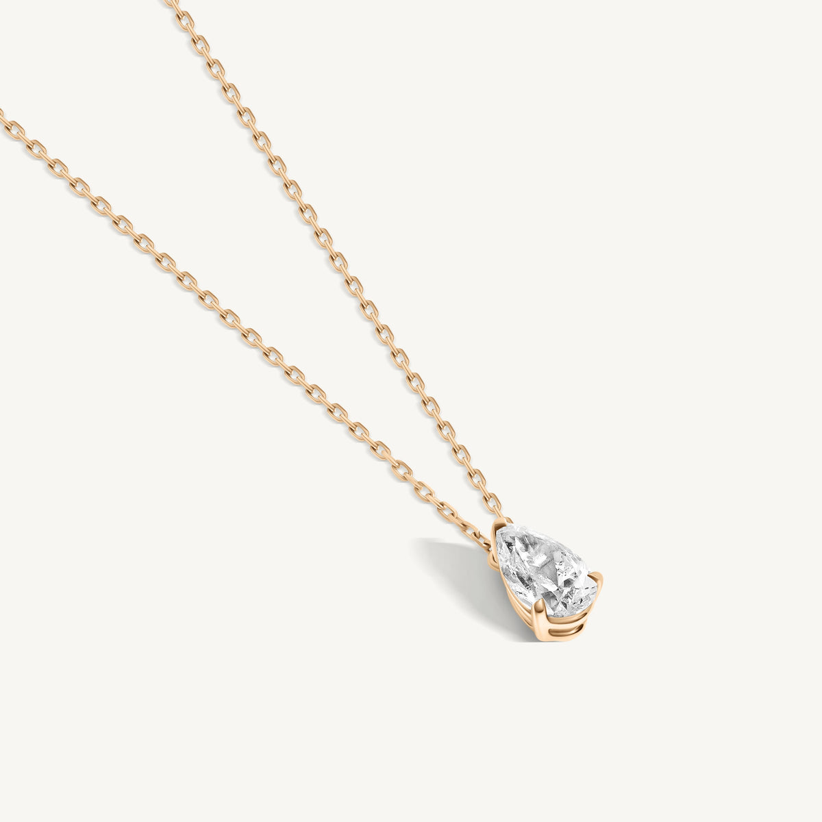 Pear Diamond Necklace