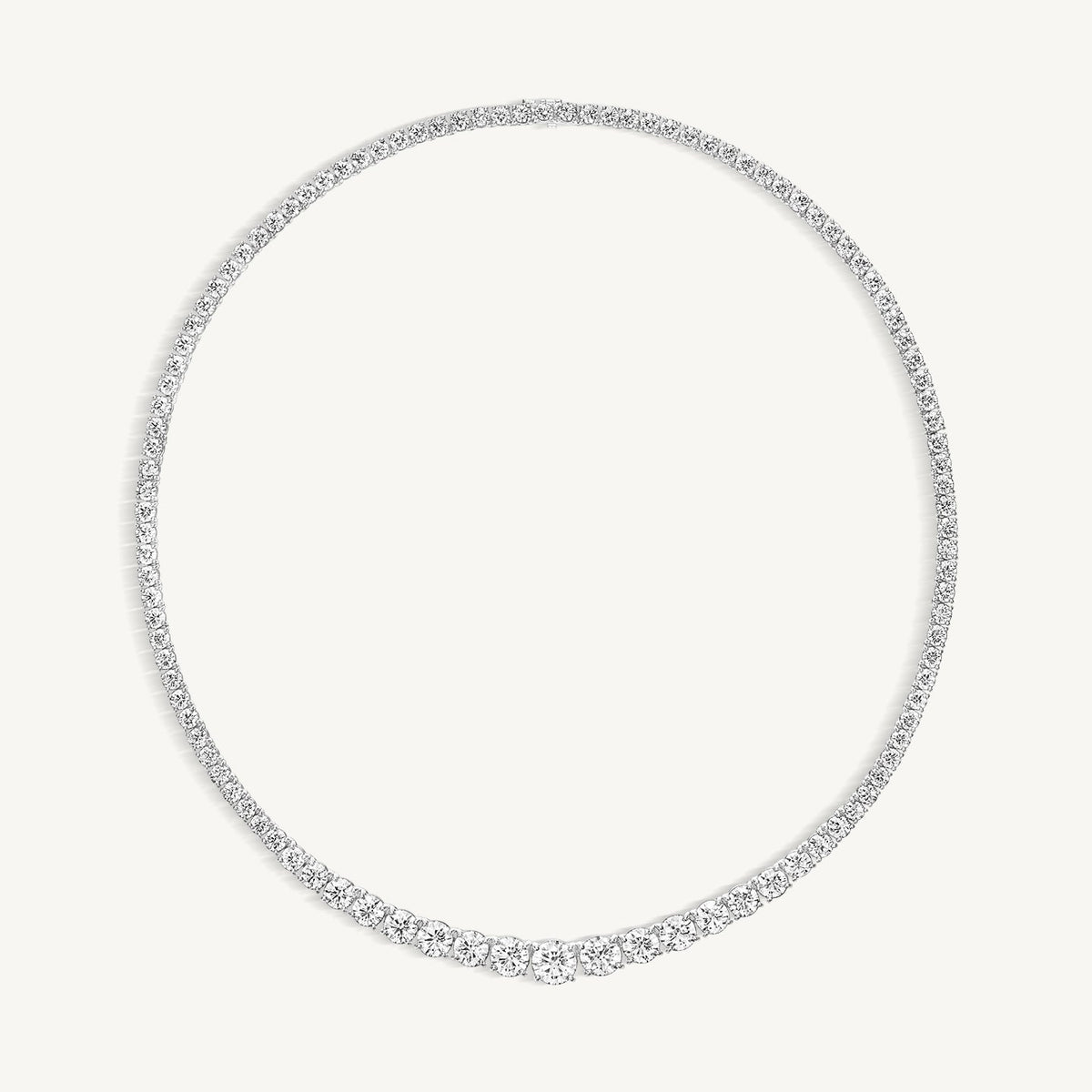 Graduated Diamond Tennis Necklace