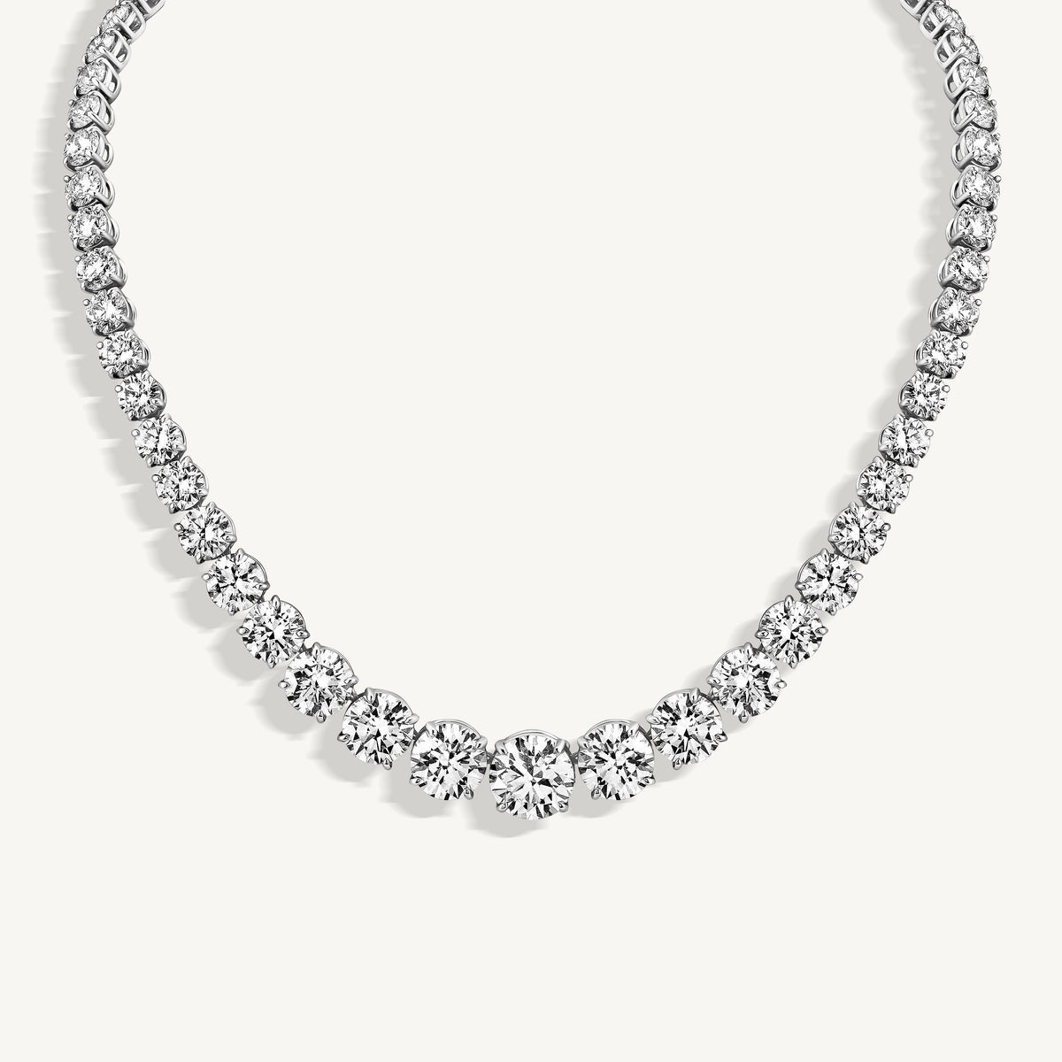 Graduating Diamond Tennis Necklace