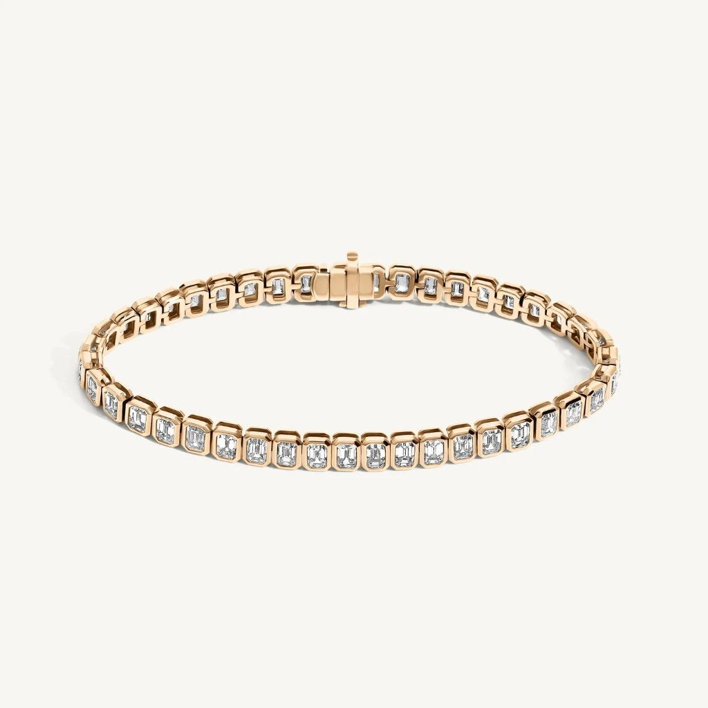 Emerald Bezel Tennis Bracelet