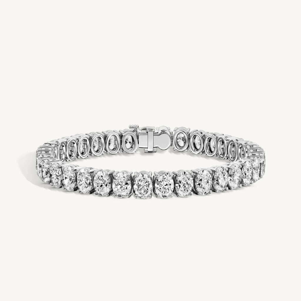 Oval Diamond Tennis Bracelet